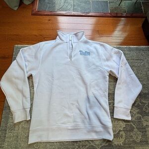 Tufts White Quarterzip